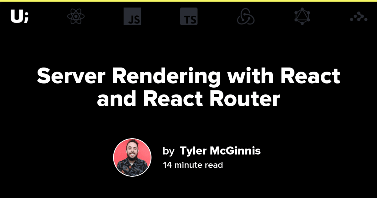 Server Rendering With React And React Router Server Rendering With React And React Router